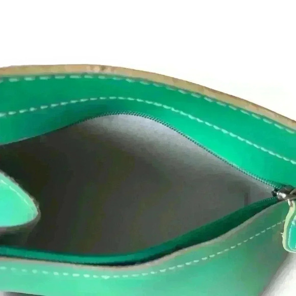 Vintage Delta Airlines Travel Amenity Green Bag Cosmetic Make Up Toiletry Pouch - Picture 9 of 10